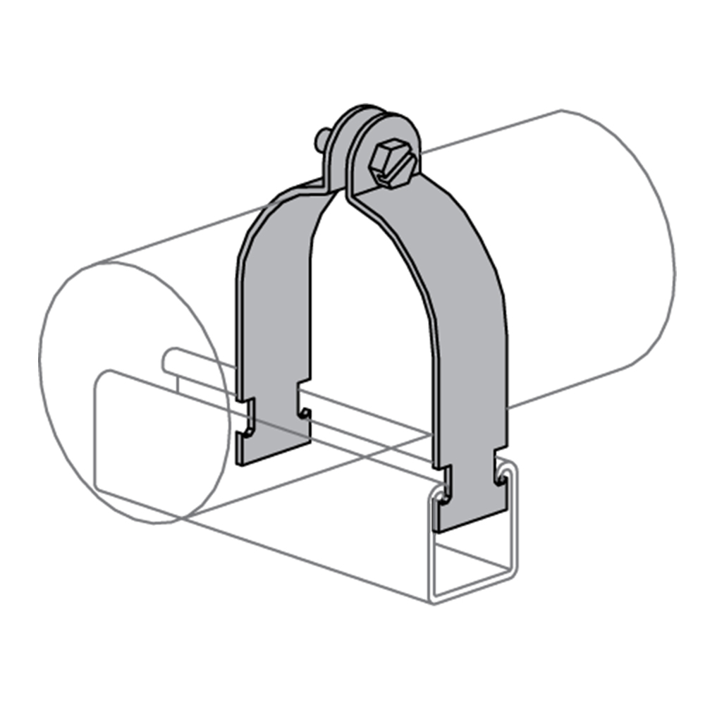 Atkore Power-Strut 2 Inch Pipe and Rigid Steel Conduit Clamp from Columbia Safety